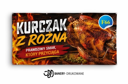 Przejdź do produktu Baner Reklamowy Kurczak Z Rożna Smak, który przyciąga. 