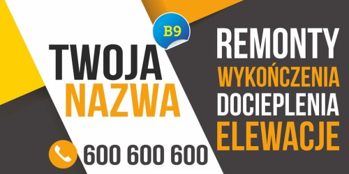 Przejdź do produktu Baner Reklamowy Remonty Wykończenia Docieplenia Elewacje