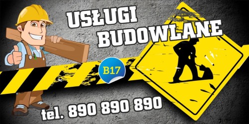Przejdź do produktu Baner Reklamowy Uługi Budowlane Firma Budowlana Firma Remontowa
