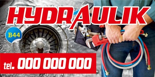 Przejdź do produktu Baner Reklamowy Hydraulik Usługi Hydrauliczne Reklama Hydraulik