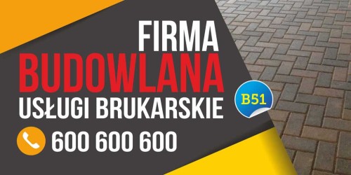 Przejdź do produktu Baner Reklamowy Firma Budowlana Usługi Brukarskie Brukarz Budowa