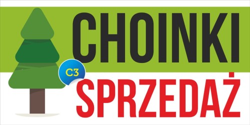 Przejdź do produktu Baner Reklamowy Choinki Sprzedaż 