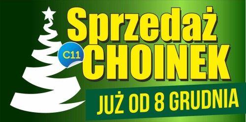 Przejdź do produktu Baner Reklamowy Sprzedaż Choinek Już Od 8 Grudnia