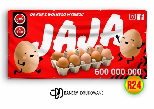 Przejdź do produktu Baner Jaja Od Kur Z Wolnego Wybiegu Sprzedaż 