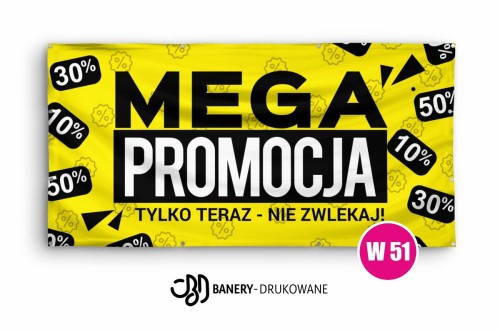 Przejdź do produktu Baner Reklamowy Mega Promocja