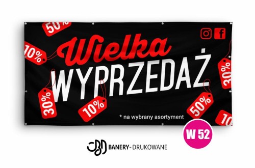 Przejdź do produktu Baner Reklamowy Wielka Wyprzedaż 
