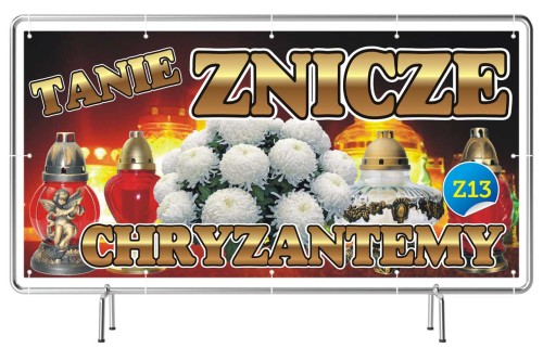 Przejdź do produktu Baner Reklamowy Tanie Znicze Chryzantemy Wszystkich Świętych 