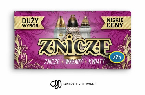 Przejdź do produktu Baner Reklamowy Znicze Kwiaty Wkłady Duży Wybór