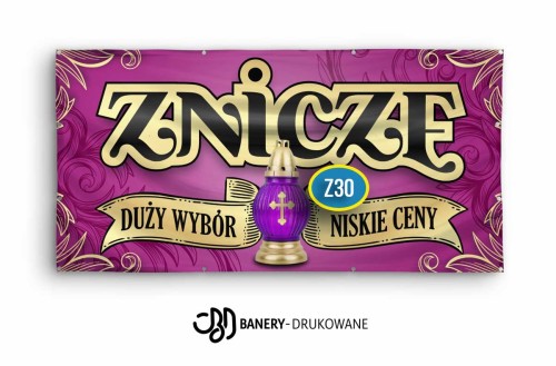 Przejdź do produktu Baner Reklamowy Duży Wybór Znicze Niskie Ceny Sprzedaż Zniczy