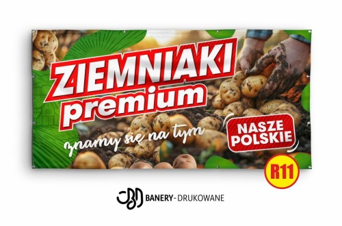 Przejdź do produktu Baner Reklamowy Ziemniaki Premium Nasze Polskie Polski Rolnik