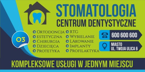 Przejdź do produktu Baner Reklamowy Stomatologia Centrum Dentystyczne