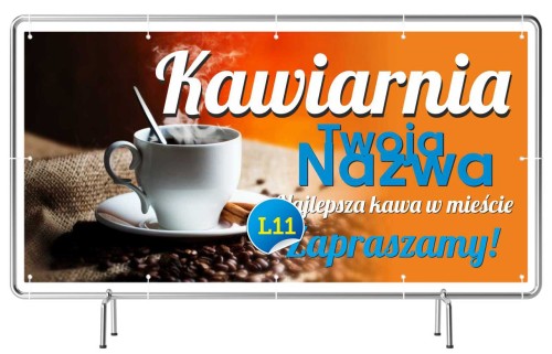 Przejdź do produktu Baner Reklamowy Kawiarnia Najlepsza Kawa W Mieście