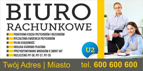 Przejdź do produktu Baner Biuro Rachunkowe Księgowość 