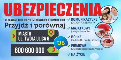 Przejdź do produktu Baner Reklamowy Ubepieczenia 