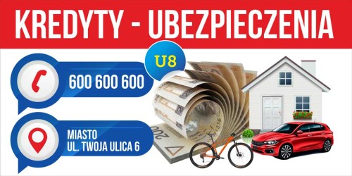 Przejdź do produktu Baner Reklamowy Kredyty Ubezpieczenia