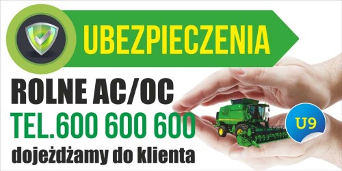 Przejdź do produktu Baner Reklamowy Ubezpieczenia Rolne AC OC 