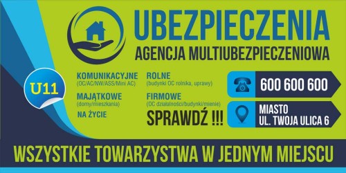 Przejdź do produktu Baner Reklamowy Agencja Multiubezpieczeniowa 