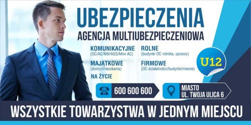 Przejdź do produktu Baner Reklamowy Agencja Multiubezpieczeniowa Ubezpieczenia