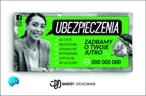 Przejdź do produktu Baner Reklamowy Ubezpieczenia Zadbamy O Twoje Jutro