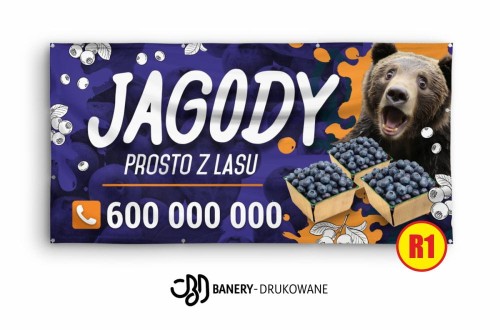 Przejdź do produktu Baner Reklamowy Jagody Sprzedaż 