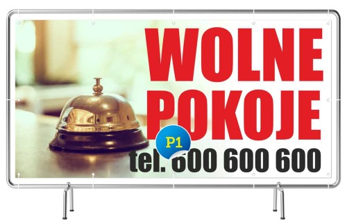 Przejdź do produktu Baner Reklamowy Wolne Pokoje 