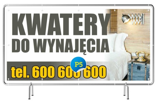 Przejdź do produktu Baner Reklamowy Kwatery Do Wynajęcia