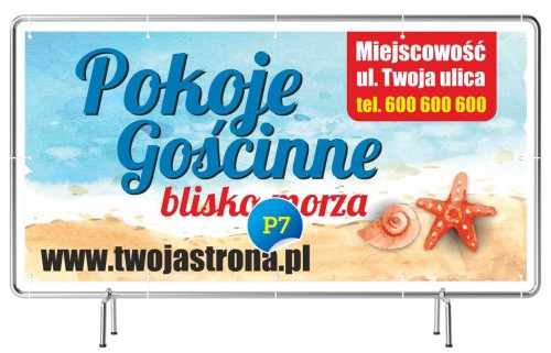 Przejdź do produktu Baner Reklamowy Pokoje Gościnne Blisko Morza