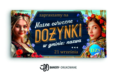 Przejdź do produktu Baner Reklamowy Dożynki Nasze Coroczne w Gminie 
