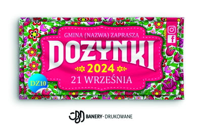 Przejdź do produktu Baner Reklamowy Gmina Zaprasza Na Dożynki Święto Plonów