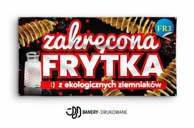 Przejdź do produktu Baner Reklamowy Zakręcona Frytka Z Ekologicznych Ziemniaków