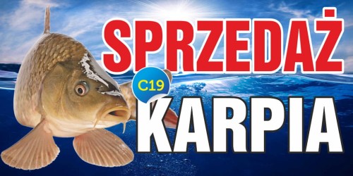 Przejdź do produktu Baner Reklamowy Sprzedaż Karpia