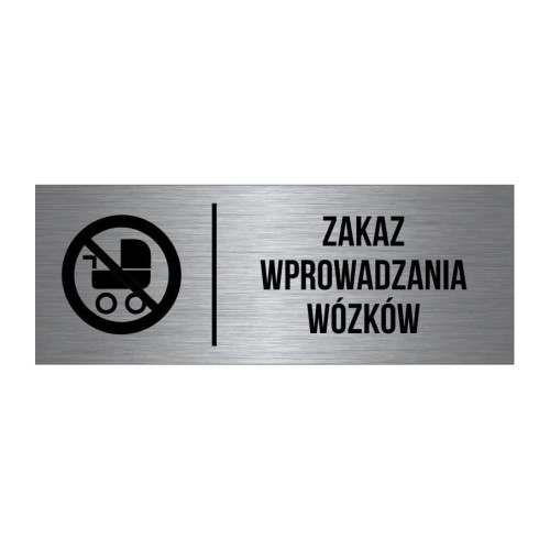 Przejdź do produktu TABLICZKA Zakaz Wprowadzania Wózków Aluminium Oznaczenie Znak na drzwi