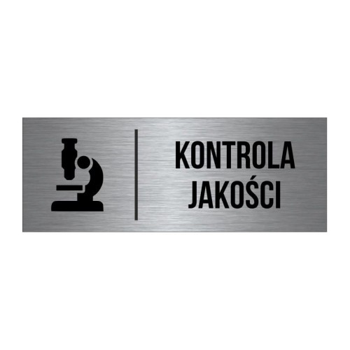 Przejdź do produktu TABLICZKA Na Drzwi Kontrola Jakości Aluminium Piktogram Znak Oznaczenie na drzwi