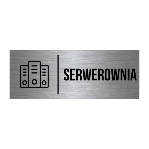 Przejdź do produktu TABLICZKA Na Drzwi Serwerownia Aluminium Piktogram Znak oznaczenie na drzwi