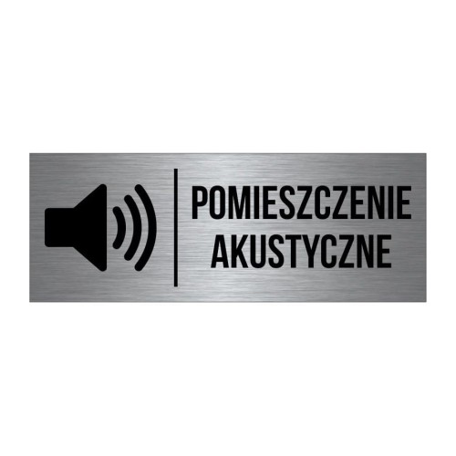 Przejdź do produktu TABLICZKA Na Drzwi Pomieszczenie akustyczne Aluminium