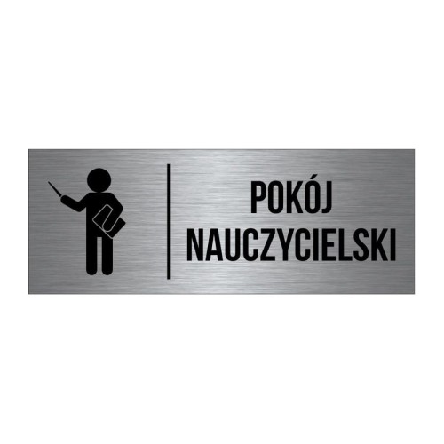 Przejdź do produktu TABLICZKA Na Drzwi Pokój nauczycielski Aluminium Piktogram