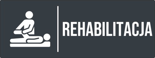 Przejdź do produktu TABLICZKA Rehablilitacja Aluminium Oznaczenie na drzwi Antracyt Piktogram