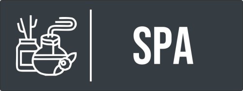 Przejdź do produktu TABLICZKA SPA Aluminium Oznaczenie na drzwi Antracyt Piktogram