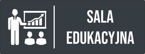 Przejdź do produktu TABLICZKA SALA EDUKACYJNA Aluminium Oznaczenie na drzwi Antracyt Piktogram